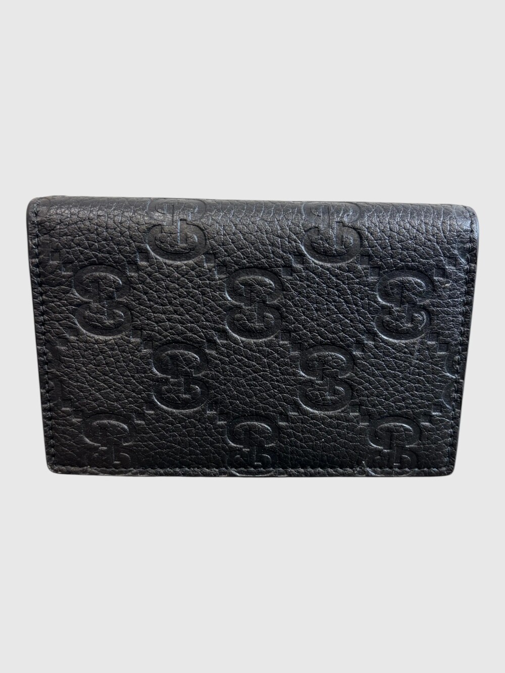 7271 - Gucci GG Emblem BiFold Card Case - New in Box